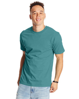 Hanes Beefy-T T-Shirt 5180 | Green Clay - Front