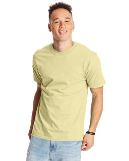 Hanes Beefy-T T-Shirt 5180 | Lemon Meringue - Front