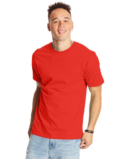 Hanes Beefy-T T-Shirt 5180 | Poppy Red - Front