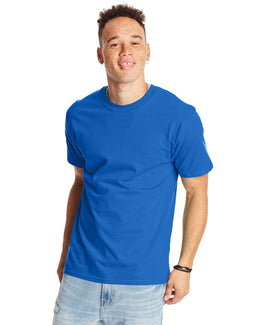 Hanes Beefy-T T-Shirt 5180 | Bluebell Breeze - Front