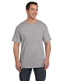 Hanes Beefy-T Pocket T-Shirt 5190P | Light Steel - Front