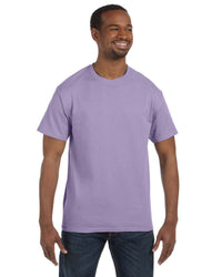Hanes 5250 Tagless T-Shirt - Candy Orange, Medium, 100% Cotton Preshrunk Tee - View #6