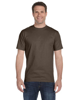 Hanes ComfortSoft 100% Cotton T-Shirt 5280 | Dark Chocolate - Front