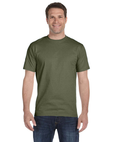 Hanes ComfortSoft 100% Cotton T-Shirt 5280 | Fatigue Green - Front