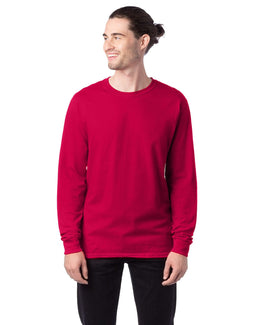 Hanes ComfortSoft Cotton Long Sleeve T-Shirt 5286 | Athletic Crimson - Front