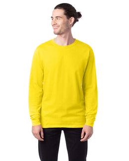 Hanes ComfortSoft Cotton Long Sleeve T-Shirt 5286 | Athletic Yellow - Front