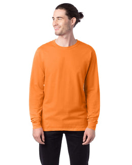 Hanes ComfortSoft Cotton Long Sleeve T-Shirt 5286 | Tennessee Orange - Front