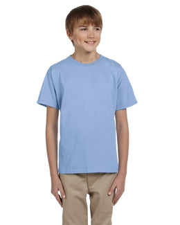 Hanes Youth Heavyweight 50/50 T-Shirts 5370 | Light Blue - Front