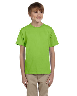 Hanes Youth Heavyweight 50/50 T-Shirts 5370 | Lime - Front