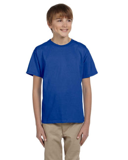 Hanes Youth Heavyweight 50/50 T-Shirts 5370 | Deep Royal - Front