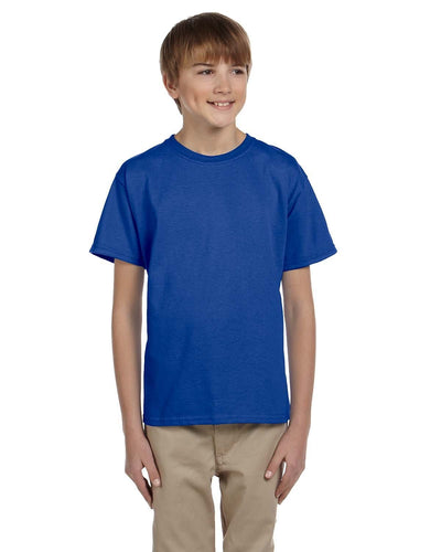 Hanes Youth Heavyweight 50/50 T-Shirts 5370 | Deep Royal - Front