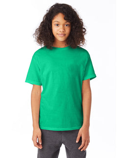 Hanes Youth Heavyweight 50/50 T-Shirts 5370 | Kelly Green - Front