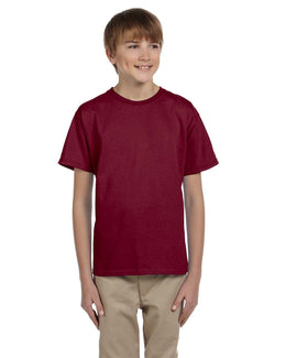 Hanes Youth Heavyweight 50/50 T-Shirts 5370 | Cardinal - Front