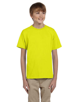 Hanes Youth Heavyweight 50/50 T-Shirts 5370 | Safety Green - Front