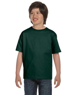 Hanes Youth Beefy-T T-Shirt 5380 | Deep Forest - Front