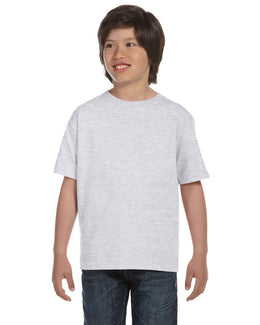 Hanes Youth Beefy-T T-Shirt 5380 | Ash - Front