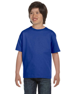 Hanes Youth Beefy-T T-Shirt 5380 | Deep Royal - Front