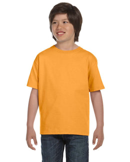 Hanes Youth Beefy-T T-Shirt 5380 | Gold - Front