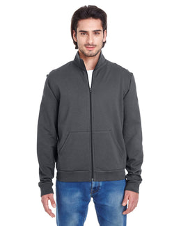 American Apparel Unisex California Fleece Zip Jogger 5431W | Asphalt - Front