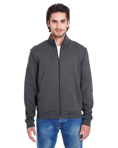 American Apparel Unisex California Fleece Zip Jogger 5431W | Asphalt - Front