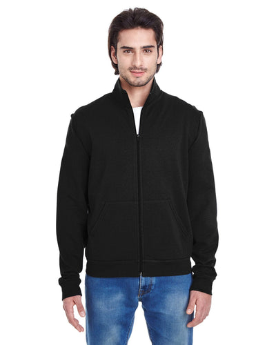 American Apparel Unisex California Fleece Zip Jogger 5431W | Black - Front