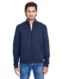 American Apparel Unisex California Fleece Zip Jogger 5431W | Navy - Front