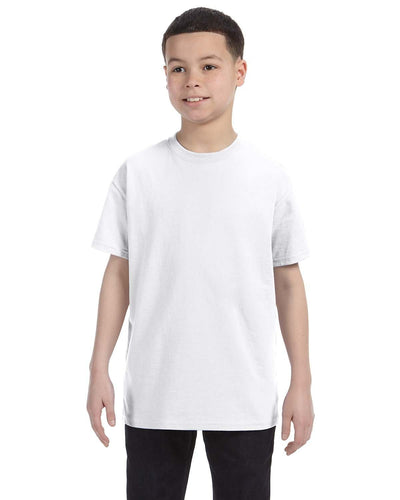 Hanes Youth Authentic-T T-Shirt 54500 | White - Front