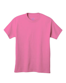 Hanes Youth Authentic-T T-Shirt 54500 | Pink - Front