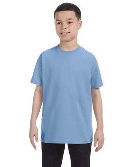 Hanes Youth Authentic-T T-Shirt 54500 | Light Blue - Front