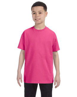 Hanes Youth Authentic-T T-Shirt 54500 | Wow Pink - Front