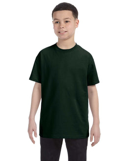 Hanes Youth Authentic-T T-Shirt 54500 | Deep Forest - Front