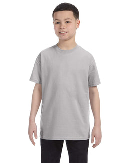 Hanes Youth Authentic-T T-Shirt 54500 | Light Steel - Front
