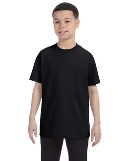 Hanes Youth Authentic-T T-Shirt 54500 | Black - Front