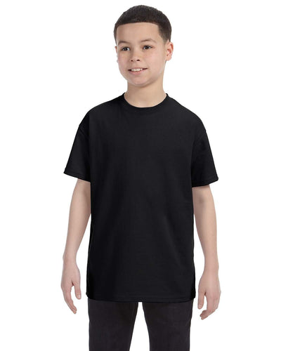 Hanes Youth Authentic-T T-Shirt 54500 | Black - Front