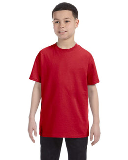 Hanes Youth Authentic-T T-Shirt 54500 | Deep Red - Front