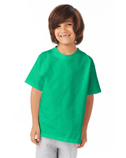 Hanes Youth Authentic-T T-Shirt 54500 | Kelly - Front