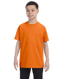 Hanes Youth Authentic-T T-Shirt 54500 | Orange - Front