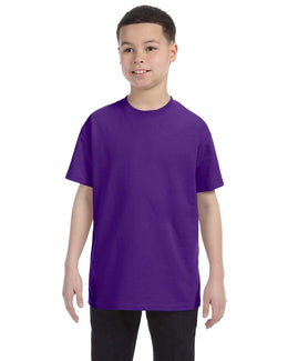 Hanes Youth Authentic-T T-Shirt 54500 | Purple - Front