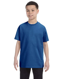 Hanes Youth Authentic-T T-Shirt 54500 | Deep Royal - Front