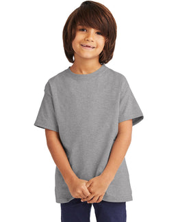 Hanes Youth Authentic-T T-Shirt 54500 | Oxford Grey - Front
