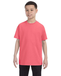 Hanes Youth Authentic-T T-Shirt 54500 | Charisma Coral - Front