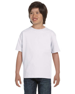 Hanes Youth ComfortSoft T-Shirt 5480 | White - Front