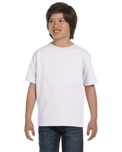 Hanes Youth ComfortSoft T-Shirt 5480 | White - Front