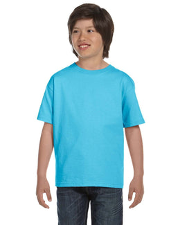Hanes Youth ComfortSoft T-Shirt 5480 | Light Blue - Front