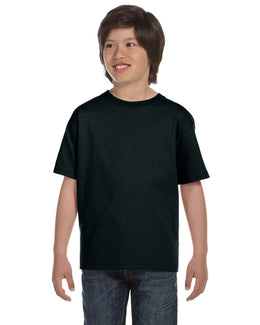 Hanes Youth ComfortSoft T-Shirt 5480 | Black - Front