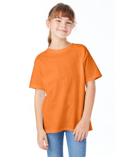 Hanes Youth ComfortSoft T-Shirt 5480 | Tennessee Orange - Front