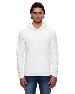 American Apparel Unisex California Fleece Pullover Hoodie 5495W | White - Front