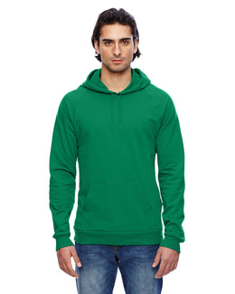American Apparel Unisex California Fleece Pullover Hoodie 5495W | Kelly Green - Front