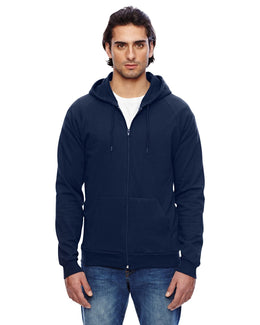 American Apparel Unisex California Fleece Zip Hoodie 5497W | Navy - Front