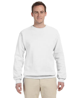 Jerzees 50/50 Crewneck Sweatshirt 562 | White - Front